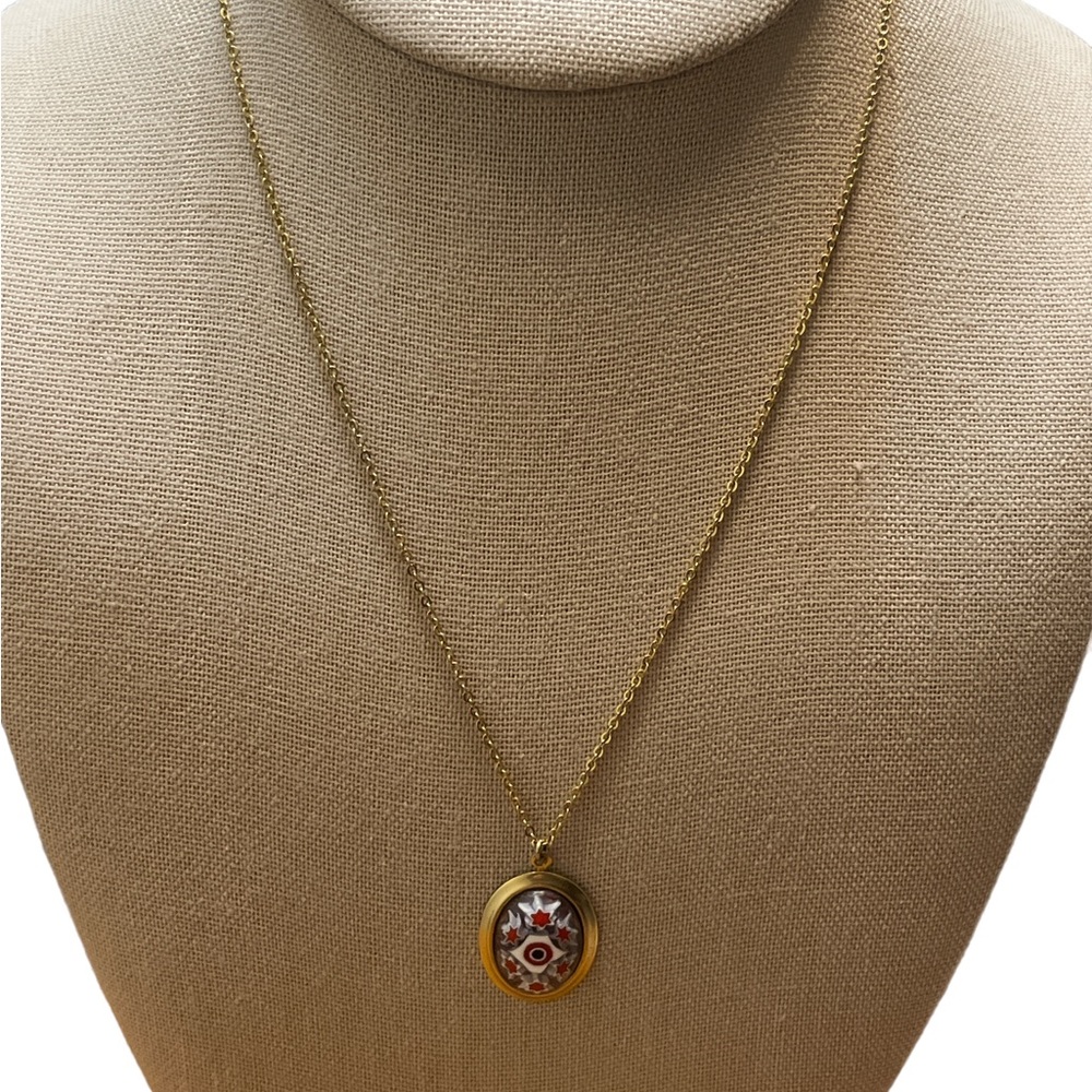 ✨ 3/$15 ✨ Gold Tone Millefiori Pendant Necklace
